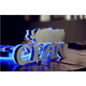 3D Back Lighted Letters Box for Commercial Use